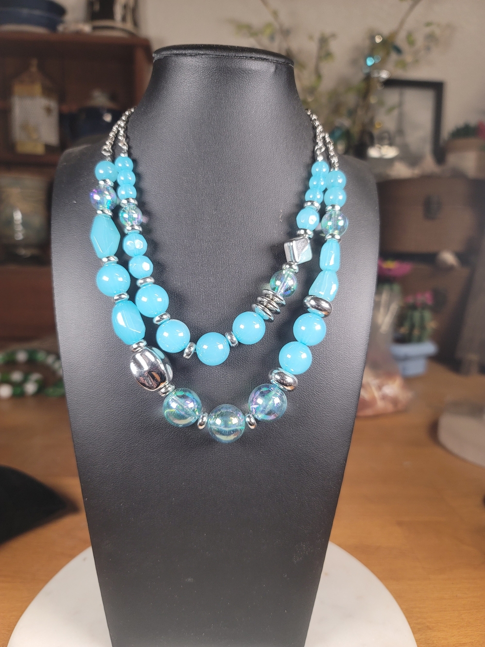 paparazzi Turquoise Multi-Strand Beaded Necklace